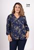 Picture of CURVY GIRL ELEGANT BLOUSE WITH GOLD LEAF